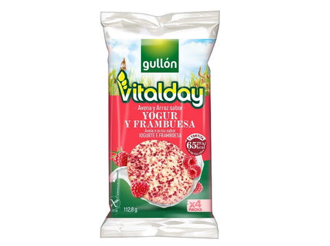 Gullón Vitalday Arroz E Aveia Logurte E Framboesa 112.8g