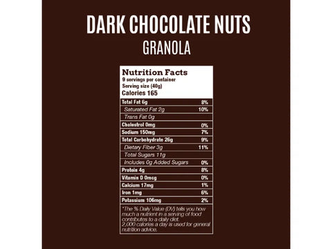 OWN Dark Chocolate Nuts Granola 350g - CAFELAX