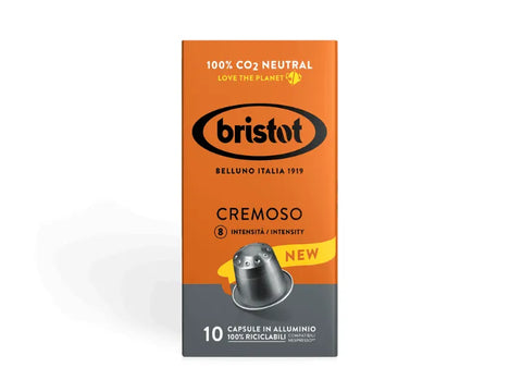 Bristot Cremoso Coffee Capsules - 10 Capsules - CAFELAX