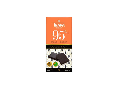 TRAPA Collection Chocolate BAR 95% 80g - CAFELAX