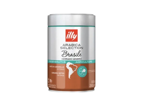 illy Arabica Selection Brasile Ground Coffee Can 250g - CAFELAX