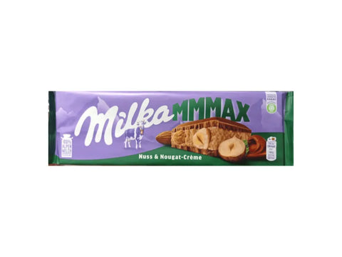 Milka MMMAX Nuts & Nogat Chocolate 300 gm - CAFELAX