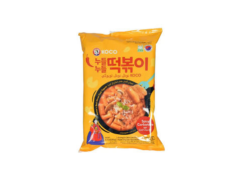 Koco Toppoki Noodle Spicy Carbonara Flavor 230g - CAFELAX