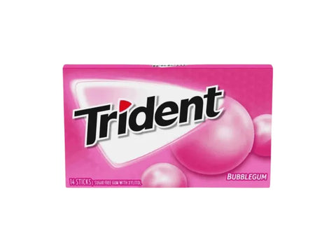 Trident Sugar Free Bubblegum 14 Sticks (Imported) - CAFELAX