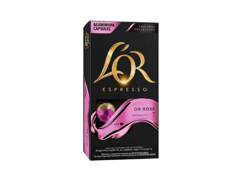 L'or OR Rose Coffee Capsules - 10 Capsules - CAFELAX