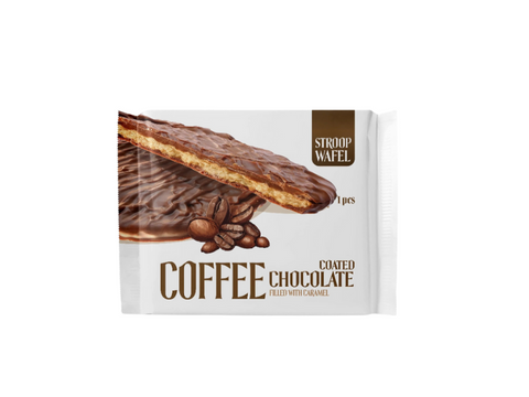 Class A Stroop Wafel Coated with Coffee Chocolate 41g - CAFELAX