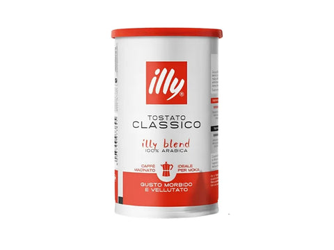 illy Classico Classic Roast Ground Coffee For Moka Pot 185g - CAFELAX