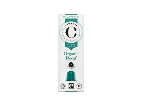 Cru Kafe Decaf Organic Coffee Capsules - 10 Capsules - CAFELAX