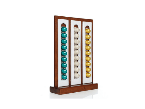 Bean Wrap Handmade Wooden Nespresso Compatible Capsules Stand - 27 Capsules