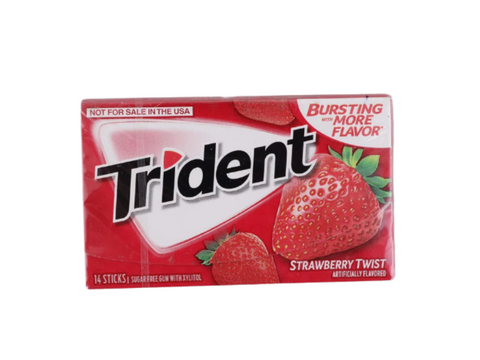 Trident Sugar Free Strawberry 5 Sticks (Imported) - CAFELAX