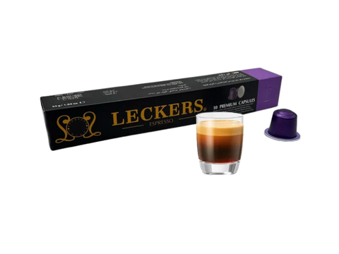 Leckers Espresso Capri coffee Capsules- 10 Capsules - CAFELAX