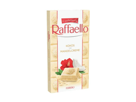 Ferrero Rocher Raffaello Kokos & Mandel Creme White Chocolate 100g - CAFELAX
