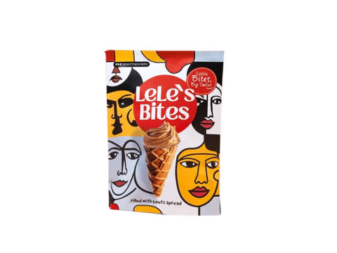 Lele’s Bites Mini Waffle Cone Filled With Louts Spread 80g - CAFELAX