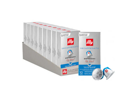 illy Espresso Decaffeinato Coffee Capsules - 10*10 = 100Capsules)