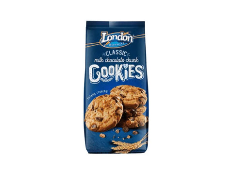 London Biscuits Classic Milk Chocolate Chunk Cookies 160g - CAFELAX