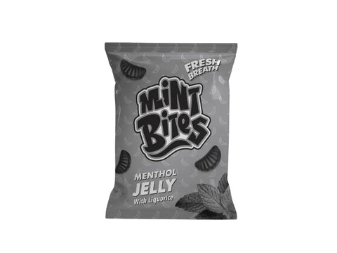 Mint Bites Fresh Breath Menthol Jelly With Liquorice 25g - CAFELAX