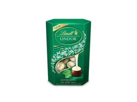 Lindt Lindor Dark Mint Chocolate Truffles Box 200g - CAFELAX