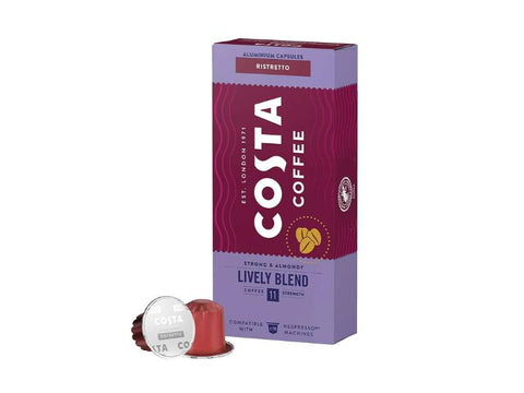 Costa Ristretto Lively Blend Coffee Capsules - 10 Capsules