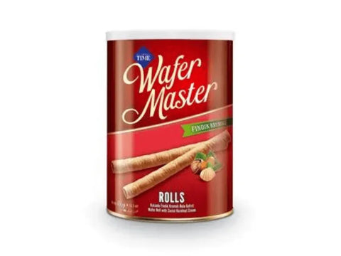 Time Master Wafer Hazelnut Cream Rolls 250g - CAFELAX