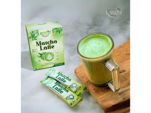 Raflos Organic Matcha Latte With Coconut Oil Based Milk - 1 sachet - CAFELAX