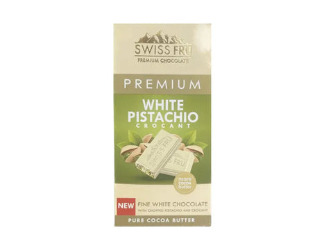 Swiss Fru Premium Pistachio White Chocolate 80g - CAFELAX
