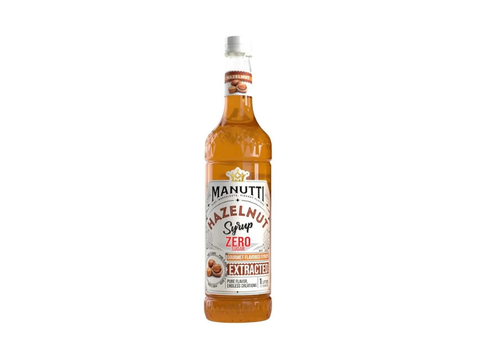 Manutti Hazelnut Zero Sugar Syrup 350 ml - CAFELAX