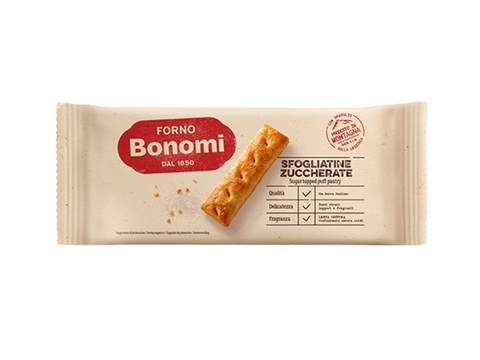 Forno Bonomi Sugar Topped Puff Pastry 200g - CAFELAX