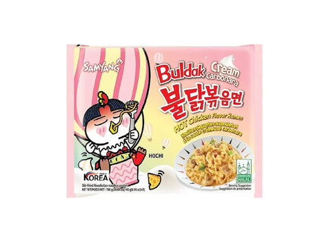 Samyang Hot Chicken Ramen Cream Carbonara Noodles 140g - CAFELAX
