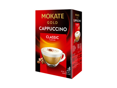 Mokate Gold Cappuccino Classic Instant Coffee 8 Sachets - CAFELAX
