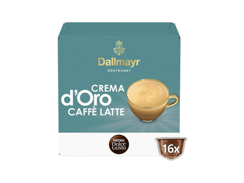Dallmayr Crema d’Oro Caffe Latte Dolce Gusto Coffee Capsules - 16 Capsules