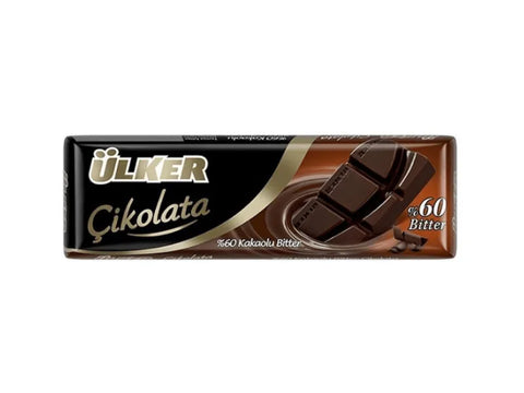 Ülker Dark Chocolate 60% Pack of Four - 4X30g - CAFELAX