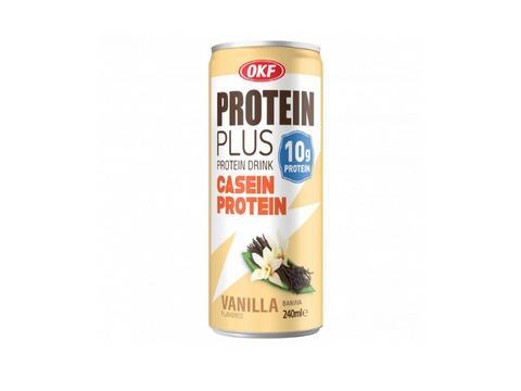 Okf Protein Plus Vanilla Protein Drink 12g Protein 240ml - CAFELAX