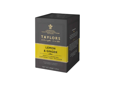 Taylors Lemon & Ginger Infusion Tea 20 Bags - CAFELAX