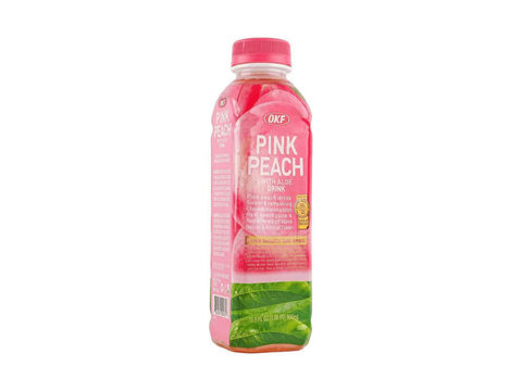 OKF Pink Peach With Aloe 500ml - CAFELAX