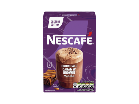 Nescafe Chocolate Caramel Brownie Mocha Coffee 7 Sachets - CAFELAX