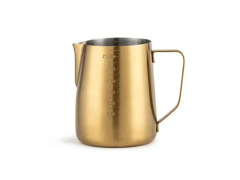 Champagne Graded Stainless Steel Milk Pitcher 350ml - CAFELAX