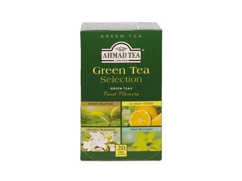 Ahmad Tea Green Tea Selection Pure Black tea 20 Bags - CAFELAX