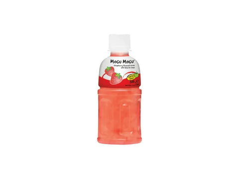 MOGU MOGU Strawberry Flavored Drink With NATA DE COCO 320ml - CAFELAX