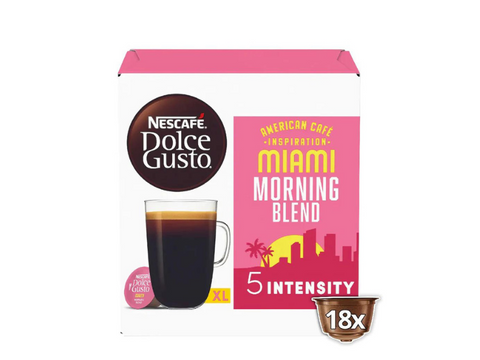 Nescafe Miami Morning Blend Dolce Gusto Coffee Capsules - 18 Capsules