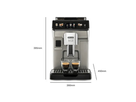 De'Longhi Eletta Explore Bean To Cup Espresso Machine - +50 Hot & Cold Drinks - CAFELAX