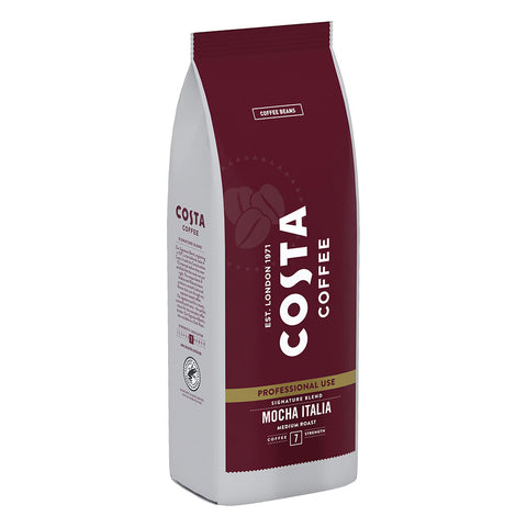 Costa Coffee Medium Roast Mocha Italia whole Coffee Beans 1kg