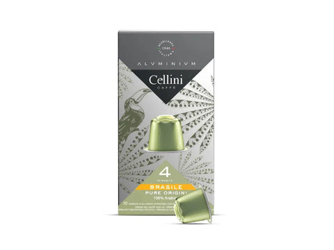 Cellini Brasile 100% Arabica Coffee Capsules - 10 Capsules - CAFELAX