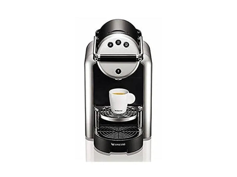 Nespresso Zenius Professional Capsules Espresso Machine - Silver + 50 Nespresso Professional Variant Capsules +Double Glass Espresso Cup - CAFELAX