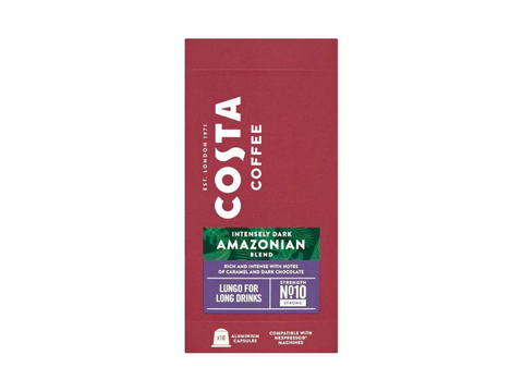 Costa Espresso Amazonian Longo Dark Blend Coffee Capsules - 10 Capsules