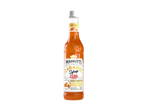 Manutti Caramel Zero Sugar Syrup 350 ml - CAFELAX