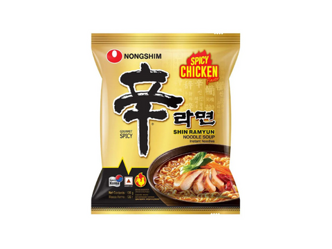 Nongshim Shin Ramyun Spicy Chicken Flavor Noodles 120g - CAFELAX