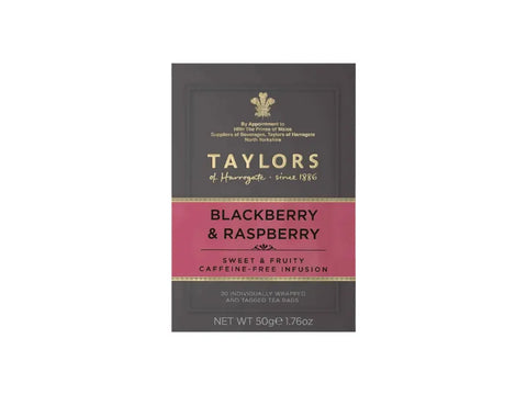 Taylors Blackberry & Raspberry Infusion Tea 20 Bags - CAFELAX