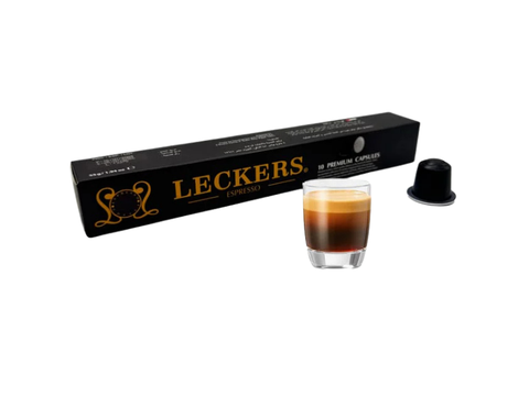 Leckers Espresso Forte coffee Capsules- 10 Capsules - CAFELAX