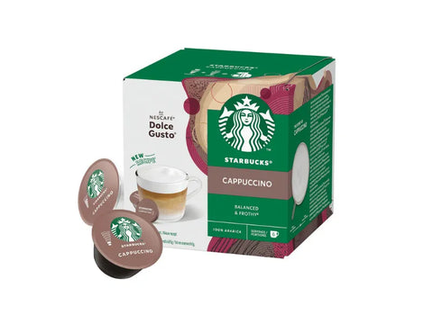 Starbucks Cappuccino Dolce Gusto Coffee Capsules - 12 Capsules - CAFELAX