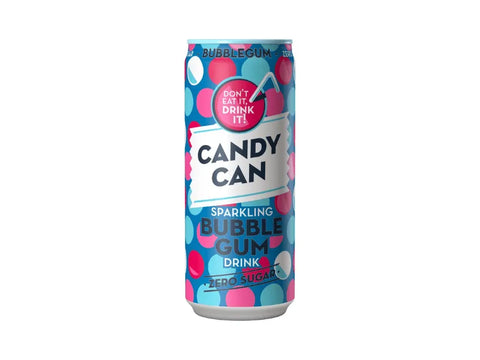 Candy Can Sparkling Bubble Gum Drink 330ml - CAFELAX